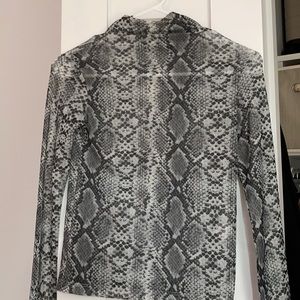 Snake Skin Turtle Neck